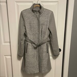 Vince Camuto Light Gray Cocoon Wool Blend Winter Coat